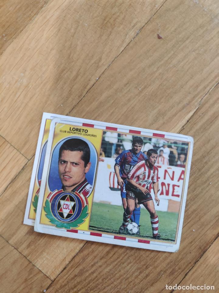 Cromos de f&uacute;tbol: loreto logro&ntilde;es baja este este 1996 1997 96 97 - Foto 1