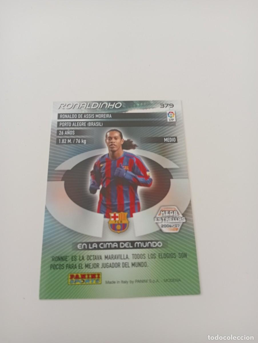 Cromos de f&uacute;tbol: RONALDINHO 379 Megacracks 2006 - Foto 2