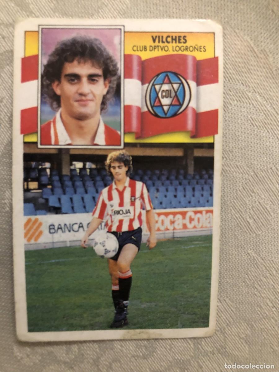 Cromos de f&uacute;tbol: VILCHES LOGRO&Ntilde;&Eacute;S SIN PEGAR EDICIONES ESTE 90-91 - Foto 1
