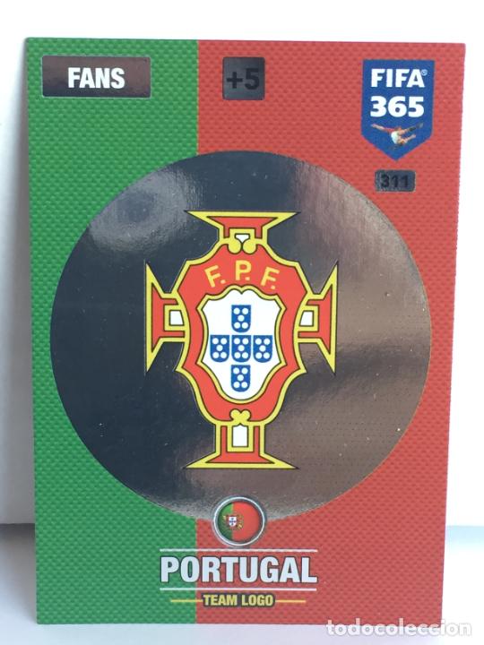 Football Stickers: 311. Team Logo (Portugal) International Stars Adrenalyn FIFA 365 2016 2017 16 17 Nordic Edition