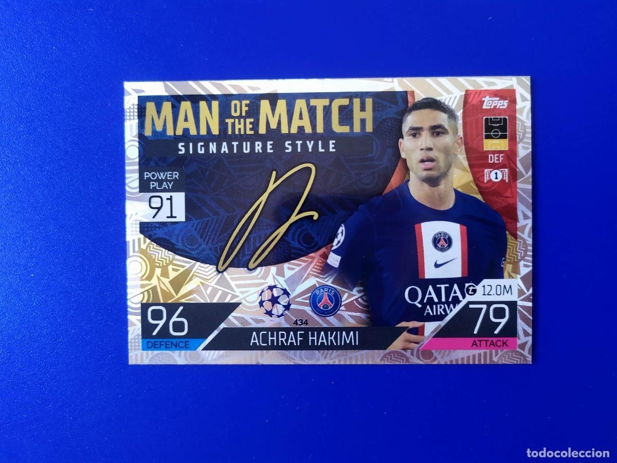 Achraf Hakimi signature Style 434 Match Attax 