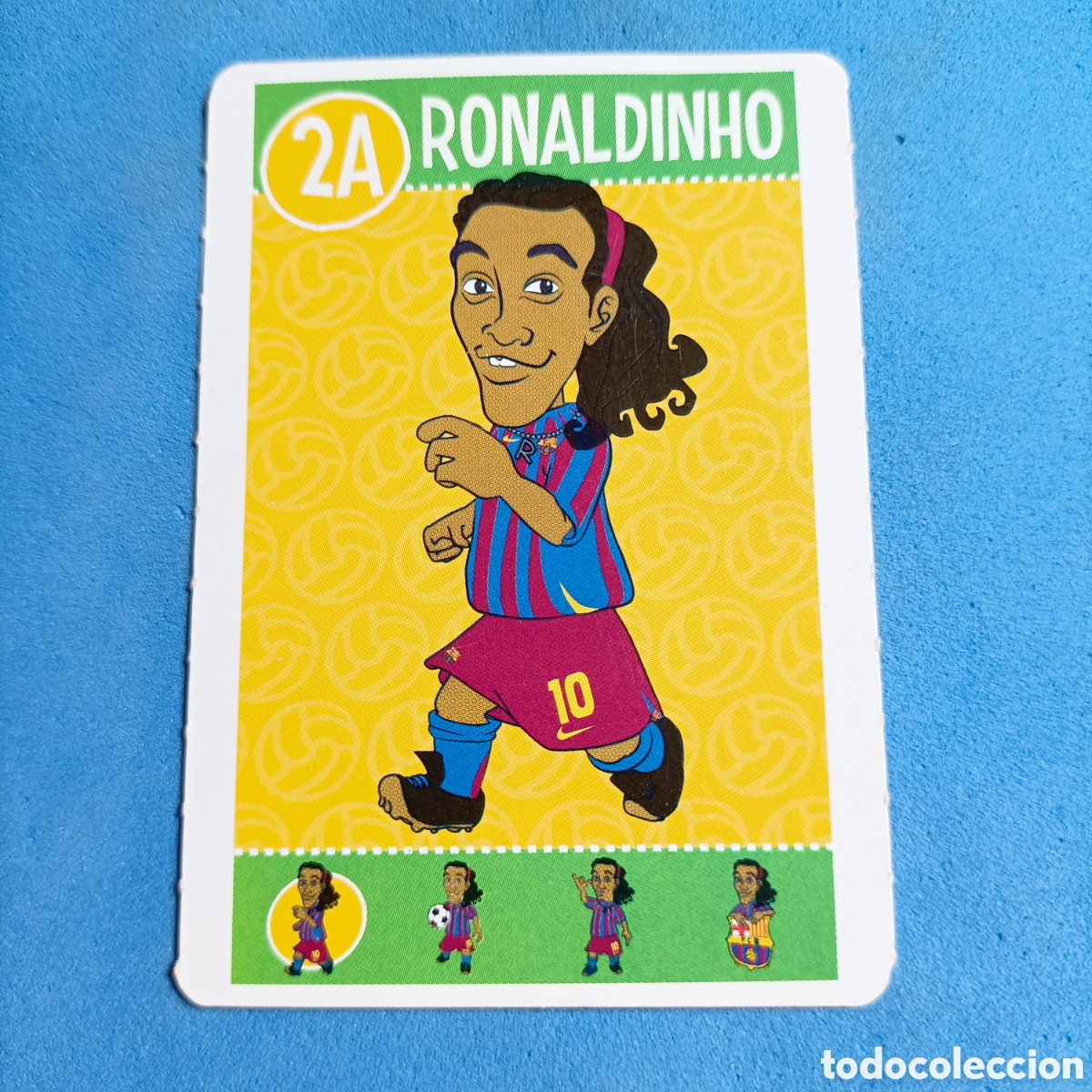 Cromos de f&uacute;tbol: CARTA BAR&Ccedil;A TOONS. #2A RONALDINHO - Foto 1