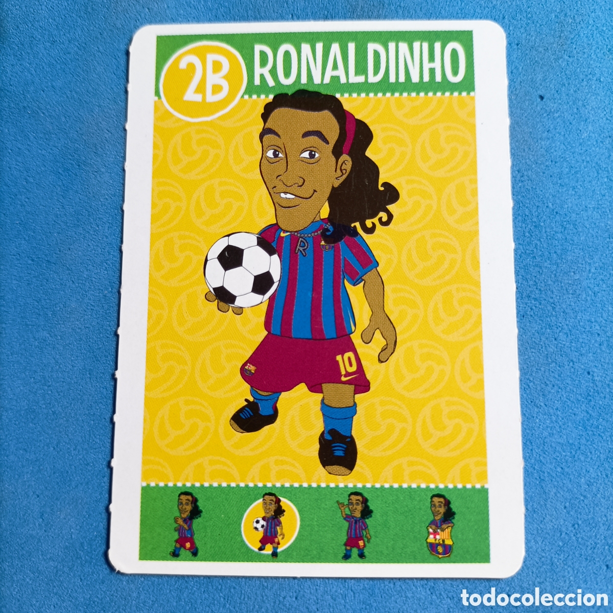 Cromos de f&uacute;tbol: CARTA BAR&Ccedil;A TOONS. #2B RONALDINHO - Foto 1