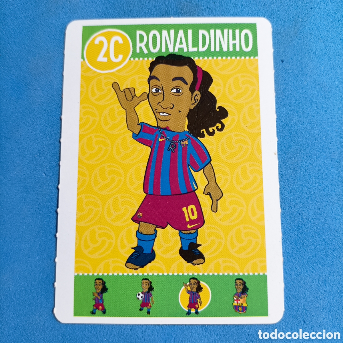 Cromos de f&uacute;tbol: CARTA BAR&Ccedil;A TOONS. #2C RONALDINHO - Foto 1