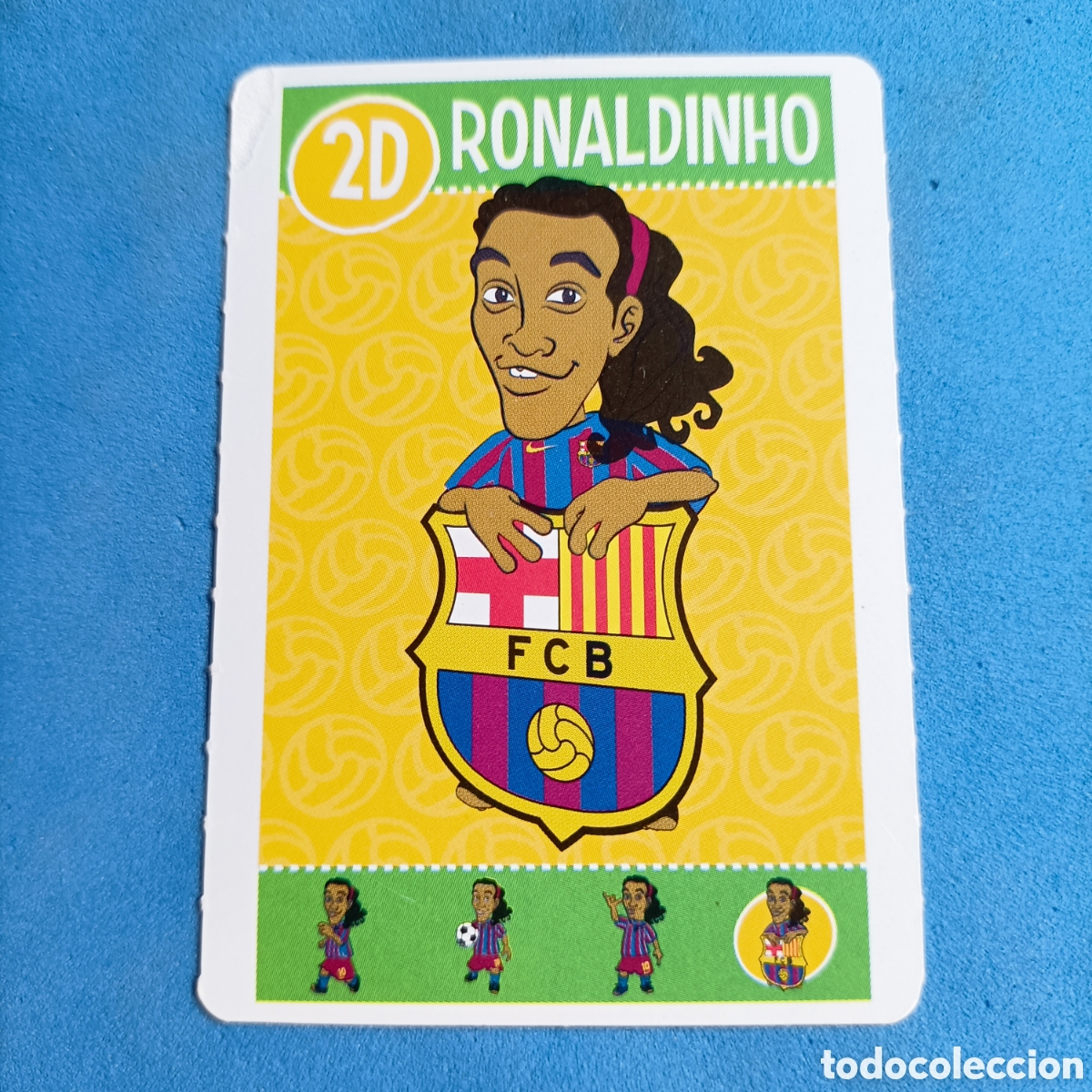Cromos de f&uacute;tbol: CARTA BAR&Ccedil;A TOONS. #2D RONALDINHO - Foto 1