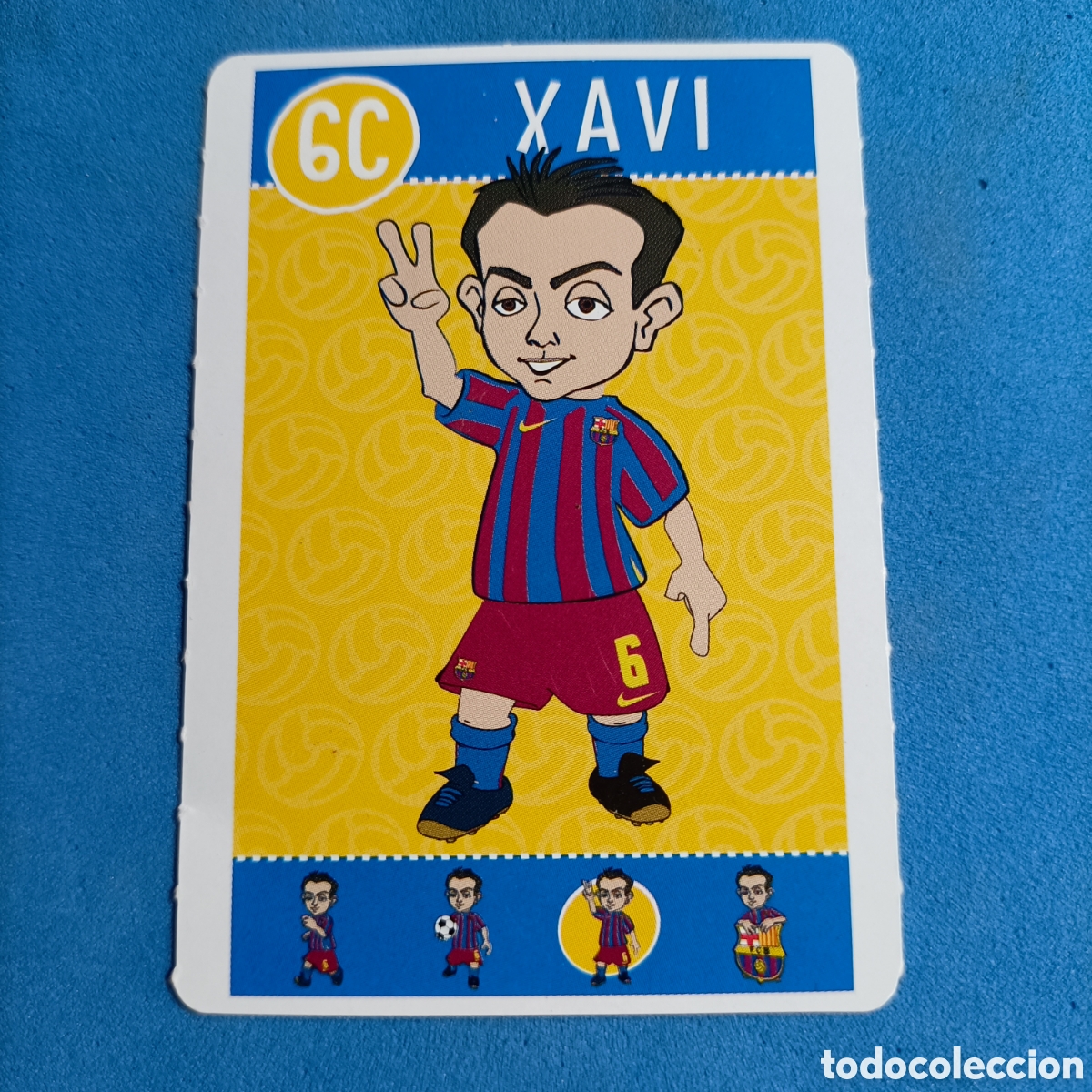 Cromos de f&uacute;tbol: CARTA BAR&Ccedil;A TOONS. #6C. XAVI - Foto 1