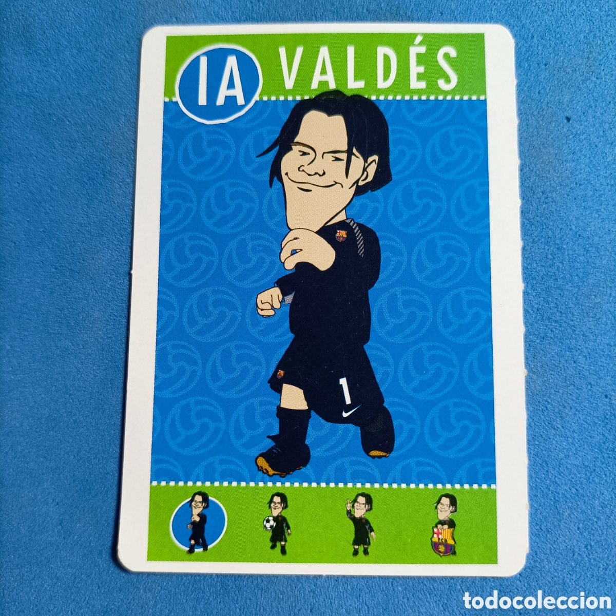 Cromos de f&uacute;tbol: CARTA BAR&Ccedil;A TOONS. #1A VALD&Eacute;S - Foto 1