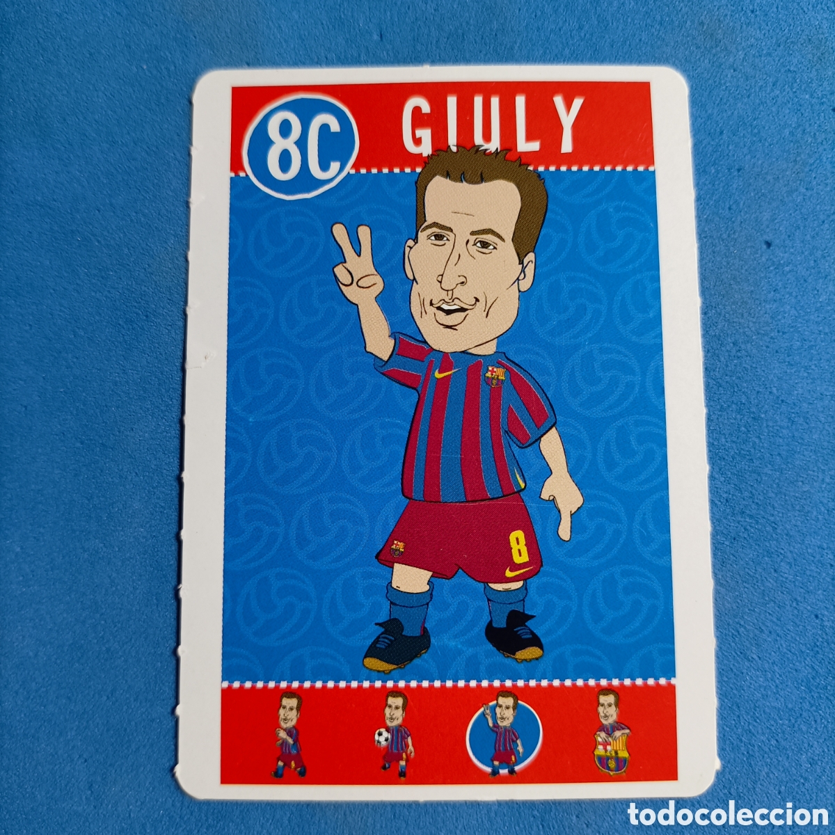 Cromos de f&uacute;tbol: CARTA BAR&Ccedil;A TOONS. #8C GIULY - Foto 1