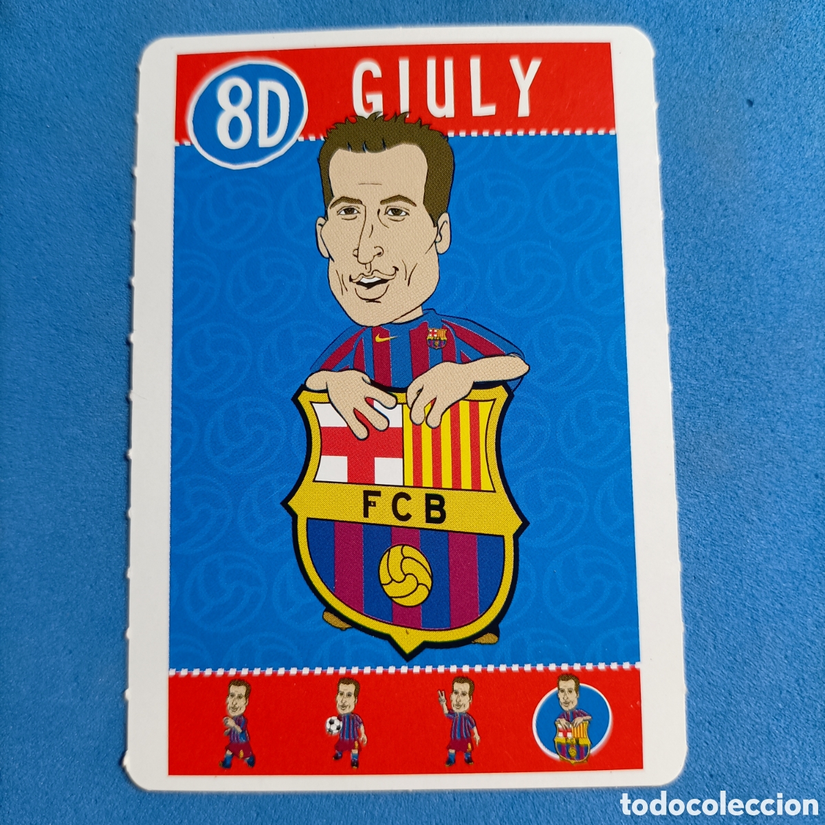 Cromos de f&uacute;tbol: CARTA BAR&Ccedil;A TOONS. #8D GIULY - Foto 1