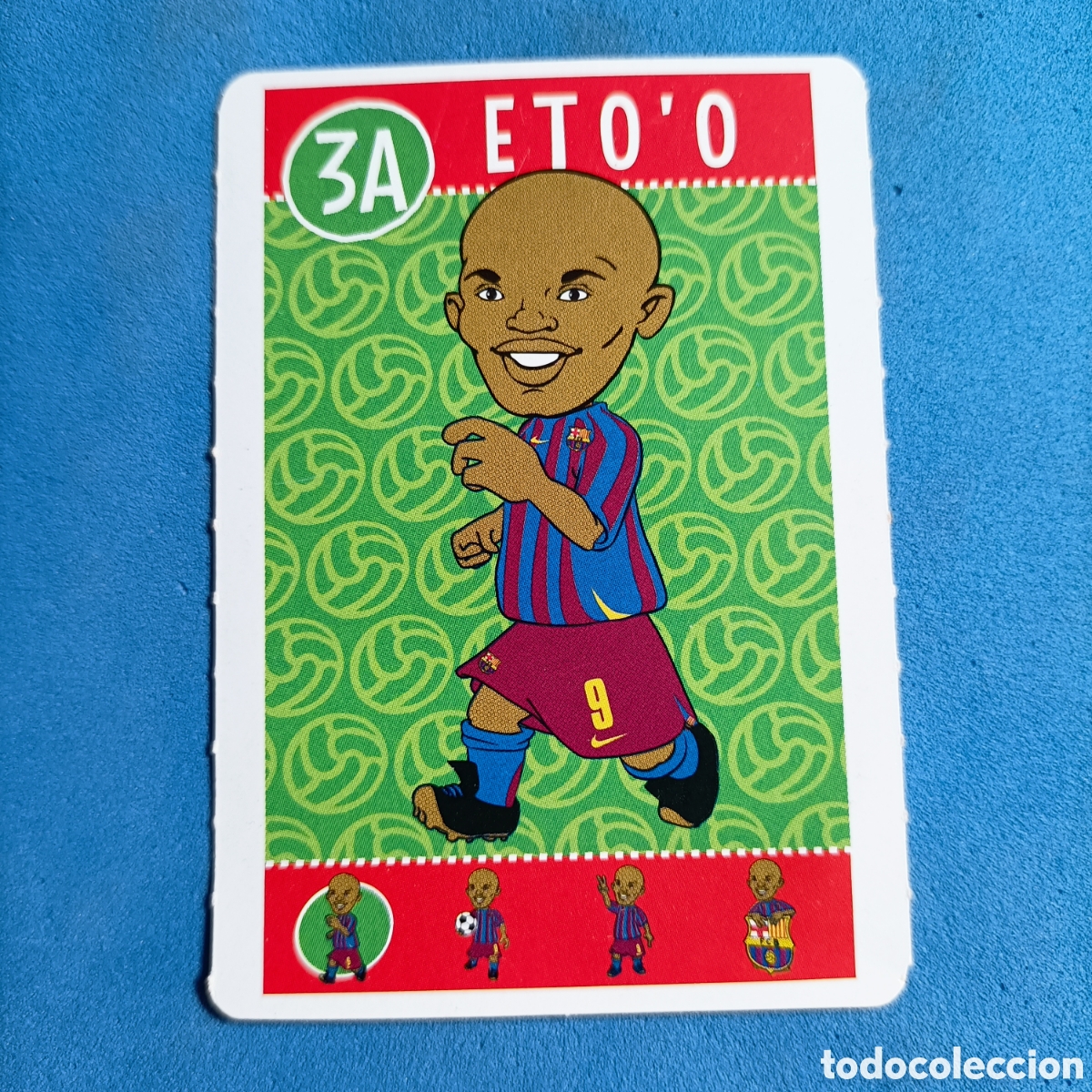 Cromos de f&uacute;tbol: CARTA BAR&Ccedil;A TOONS. #3A ETOO - Foto 1