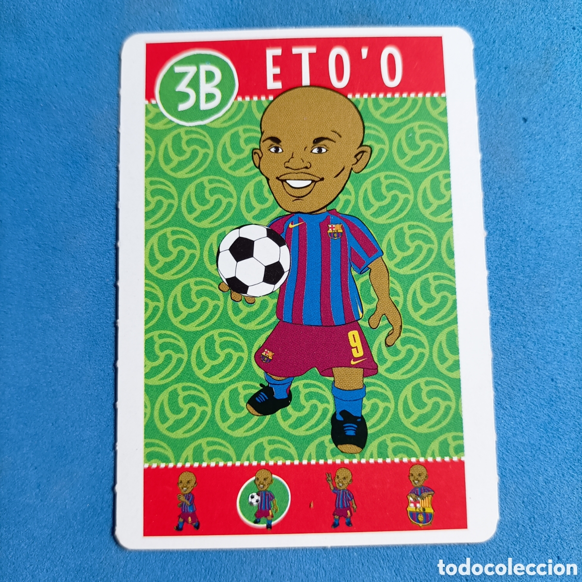 Cromos de f&uacute;tbol: CARTA BAR&Ccedil;A TOONS. #3B ETOO - Foto 1