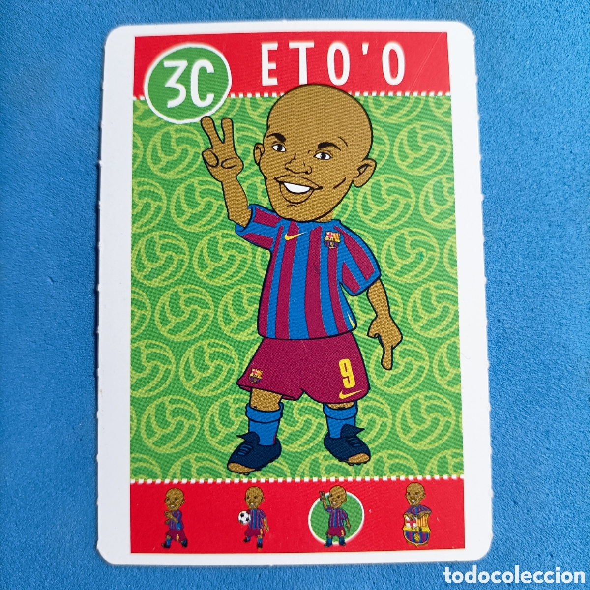 Cromos de f&uacute;tbol: CARTA BAR&Ccedil;A TOONS. #3C ETOO - Foto 1