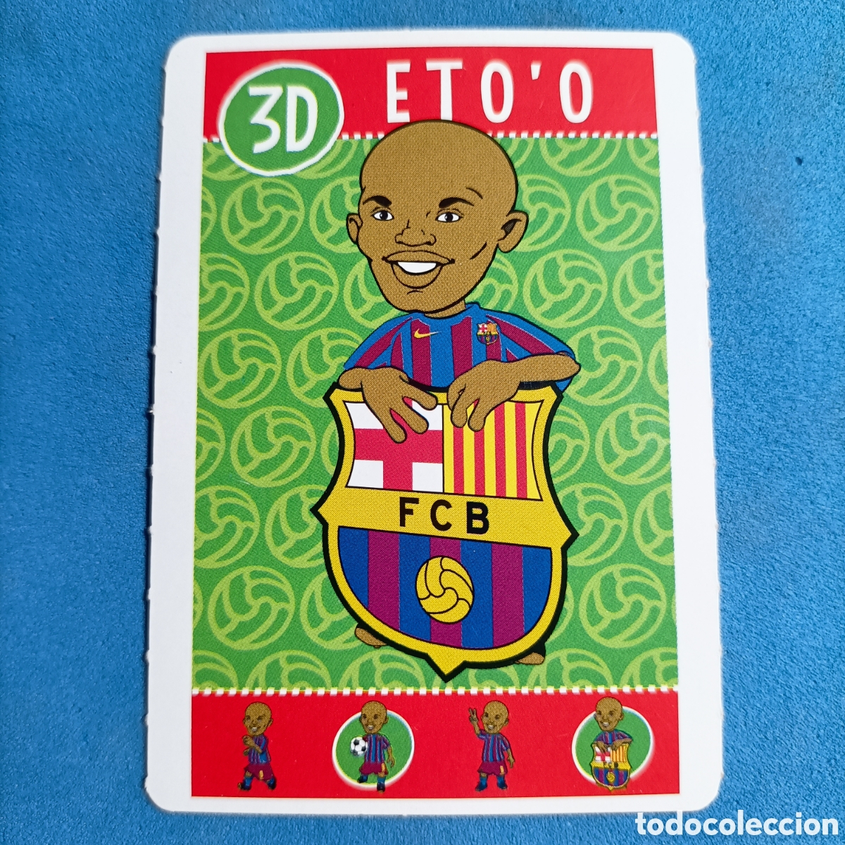 Cromos de f&uacute;tbol: CARTA BAR&Ccedil;A TOONS. #3D ETOO - Foto 1
