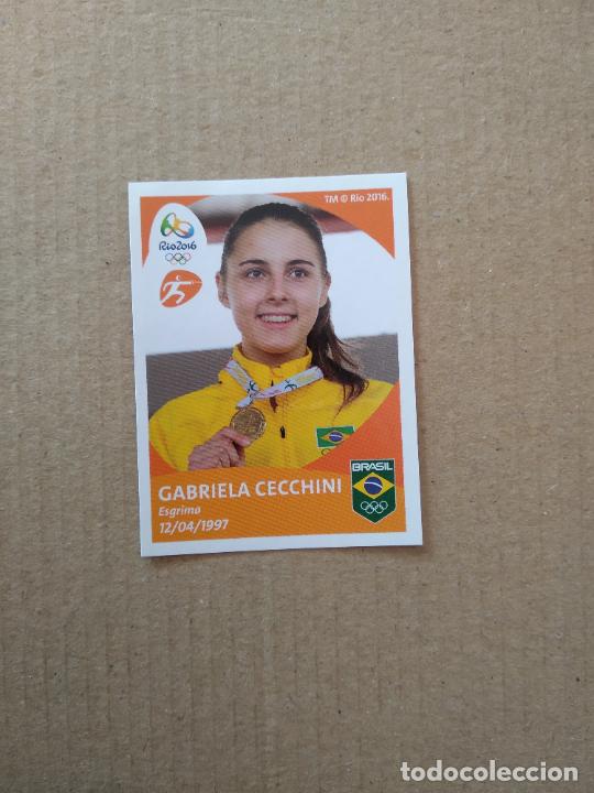 Cromos de F&uacute;tbol: 106 GABRIELA CECCHINI ESGRIMA CROMO JJOO RIO 2016 JUEGOS OL&Iacute;MPICOS EQUIPO TEAM BRASIL
