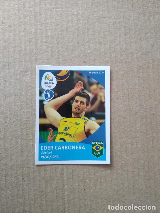 Fu&szlig;ball-Sticker: 255 EDER CARBONERA VOLEIBOL CROMO JJOO RIO 2016 JUEGOS OL&Iacute;MPICOS EQUIPO TEAM BRASIL