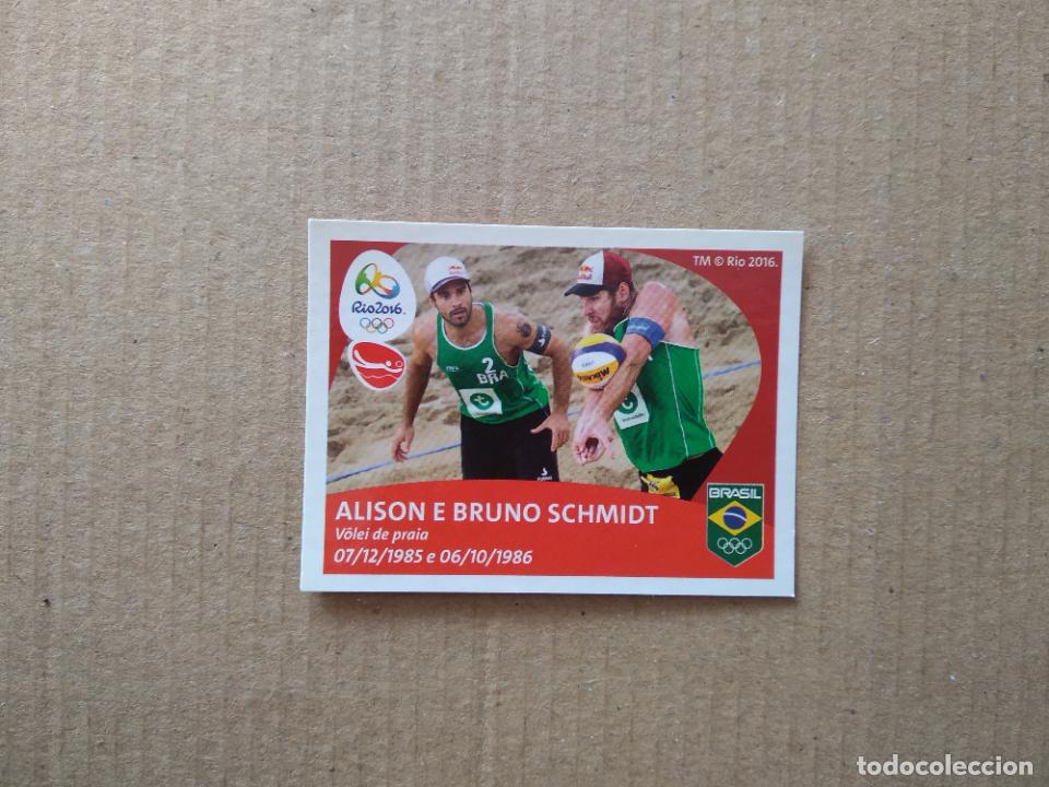 Fu&szlig;ball-Sticker: 262 ALISON E BRUNO SCHMIDT VOLEIBOL PLAYA CROMO JJOO RIO 2016 JUEGOS OL&Iacute;MPICOS EQUIPO TEAM BRASIL