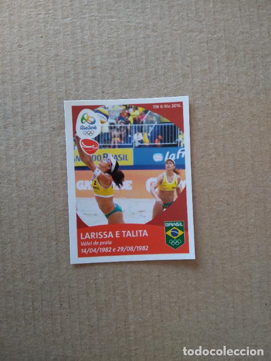 Fu&szlig;ball-Sticker: 265 LARISSA E TALITA VOLEIBOL PLAYA CROMO JJOO RIO 2016 JUEGOS OL&Iacute;MPICOS EQUIPO TEAM BRASIL