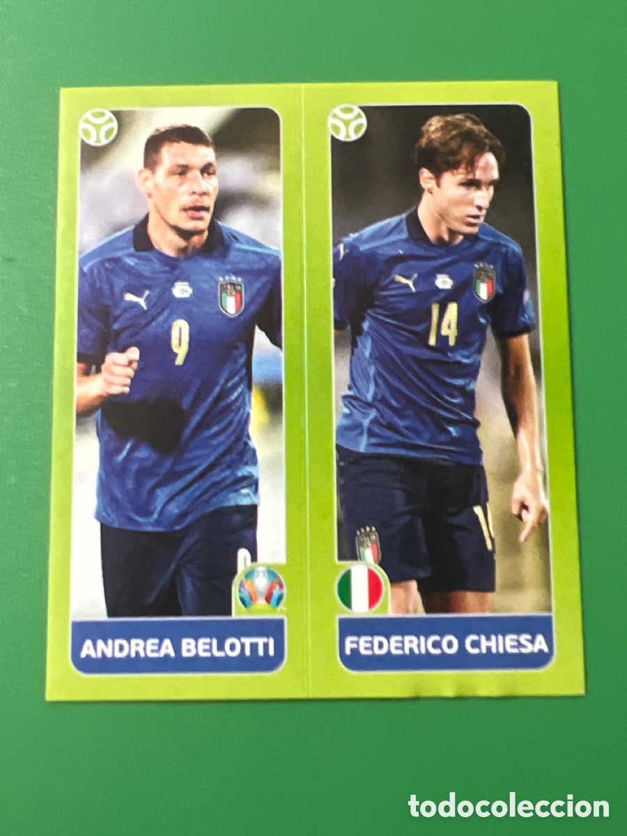 Cartes &agrave; collectionner de Football: C2481. 37a 37b Belotti Chiesa - ITALIA - UEFA EURO TOURNAMENT EDITION 2020 PANINI