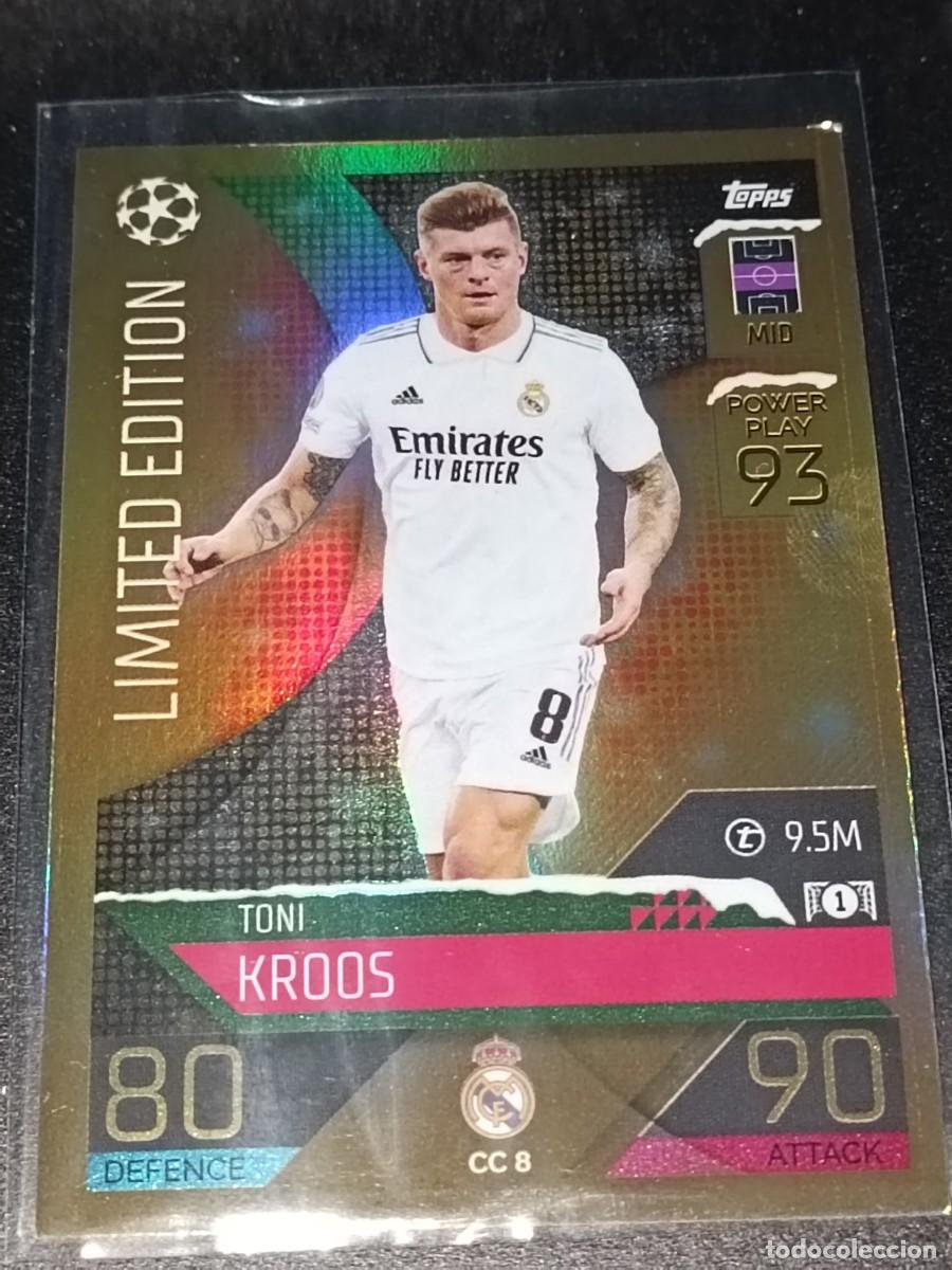 Cromos de F&uacute;tbol: TOPPS Match Attax 2022-2023 TONI KROOS Real Madrid EDICI&Oacute;N LIMITADA