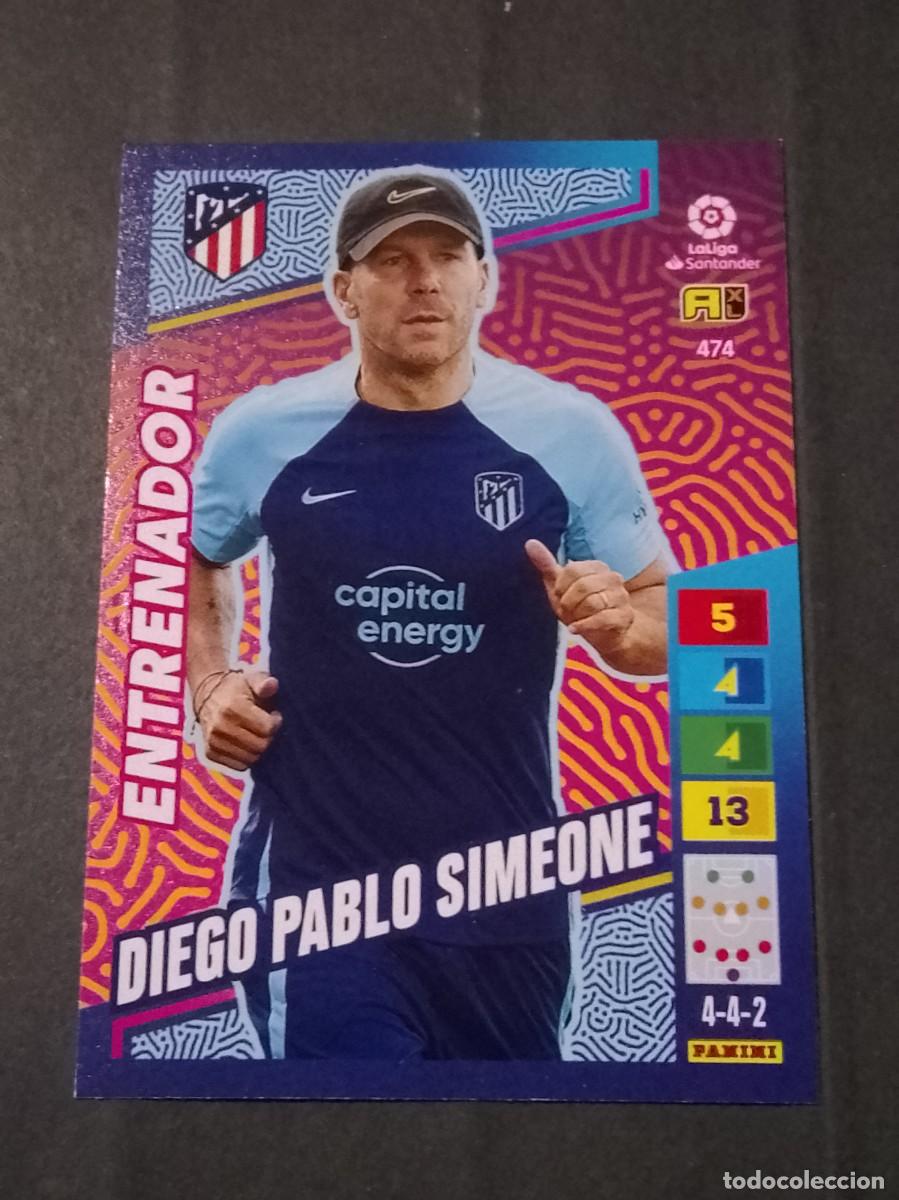 Cromos de F&uacute;tbol: 474 SIMEONE ENTRENADOR ATL&Eacute;TICO DE MADRID ADRENALYN XL 2022 2023 PANINI 22 23
