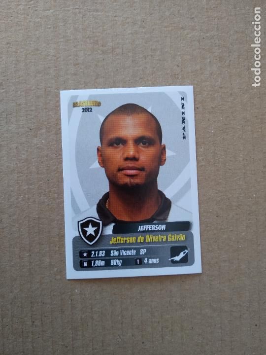 Cromos de F&uacute;tbol: 59 JEFFERSON BOTAFOGO CROMO PANINI BRASILEIRAO LIGA BRASIL FUTBOL BRASILEIRO 2012