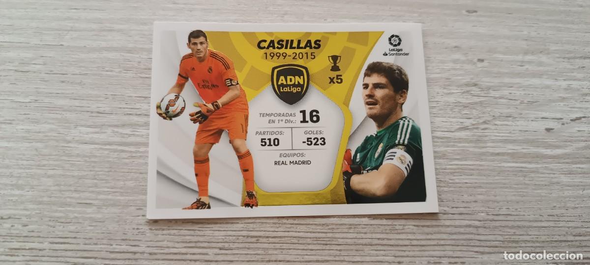 Cromos de f&uacute;tbol: CASILLAS ADN NUNCA PEGADO LIGA ESTE 2021 2022 21 22