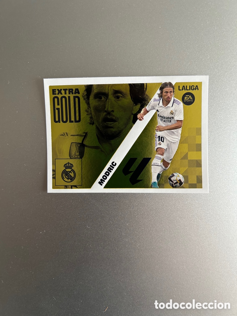 Cromos de F&uacute;tbol: Cromo Modric Extra Gold Liga Este 2023-24 Panini