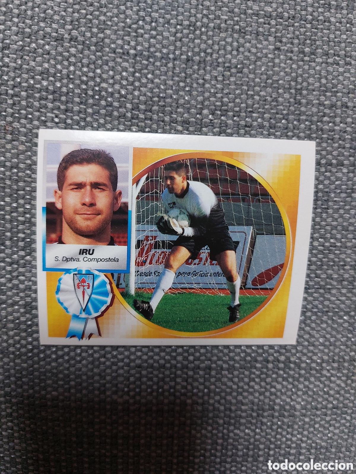 Fu&szlig;ball-Sticker: (C) 94 95 1994 1995 IRU COMPOSTELA EDICIONES ESTE SIN PEGAR NUNCA PEGADO