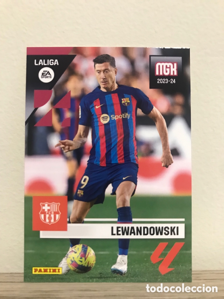 Cromos de f&uacute;tbol: 107 Lewandowski Barsa, Megacracks 23/24 - Foto 1
