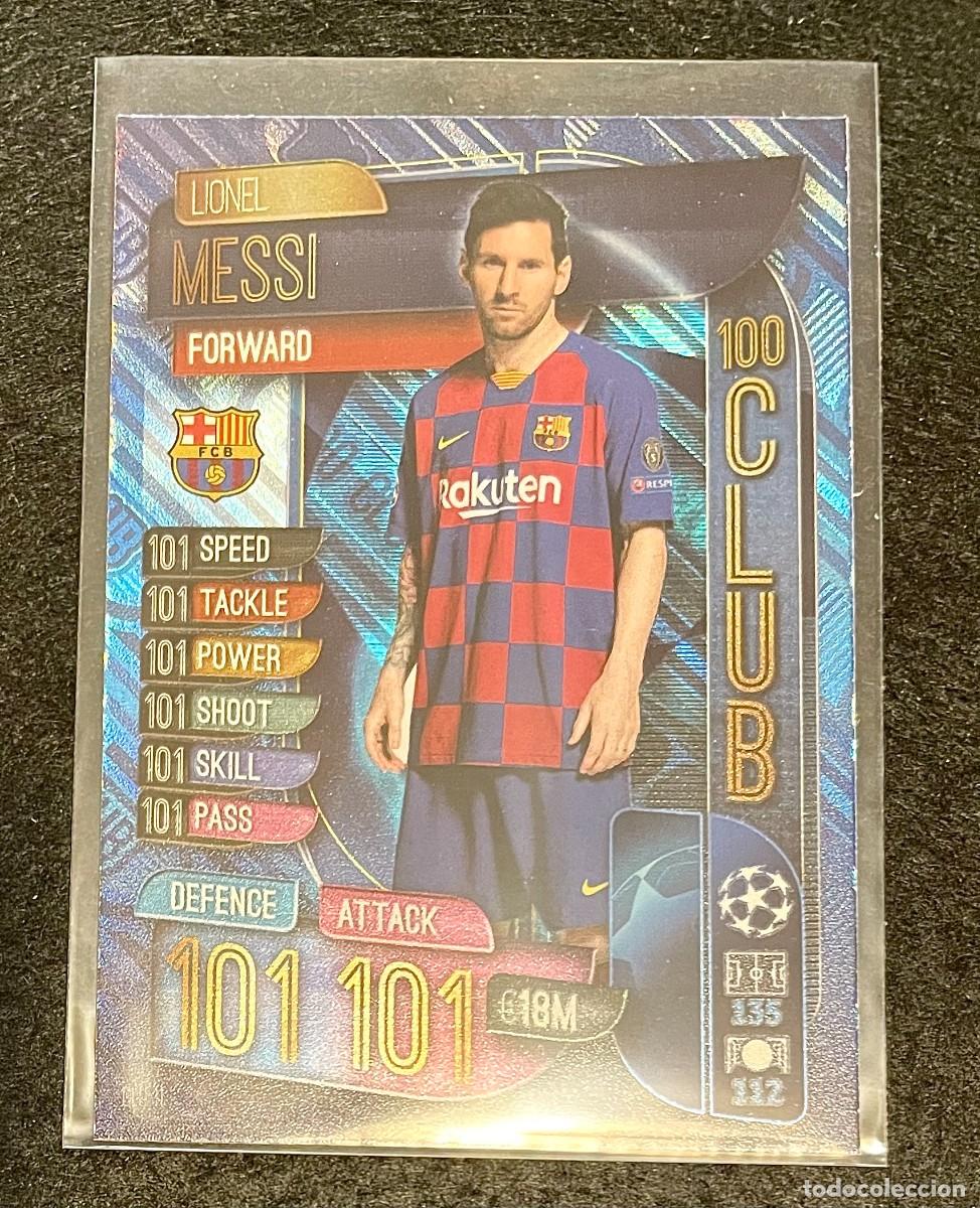 Football Stickers: Lionel Messi Match Attax 2019/20 club 100 - no 331