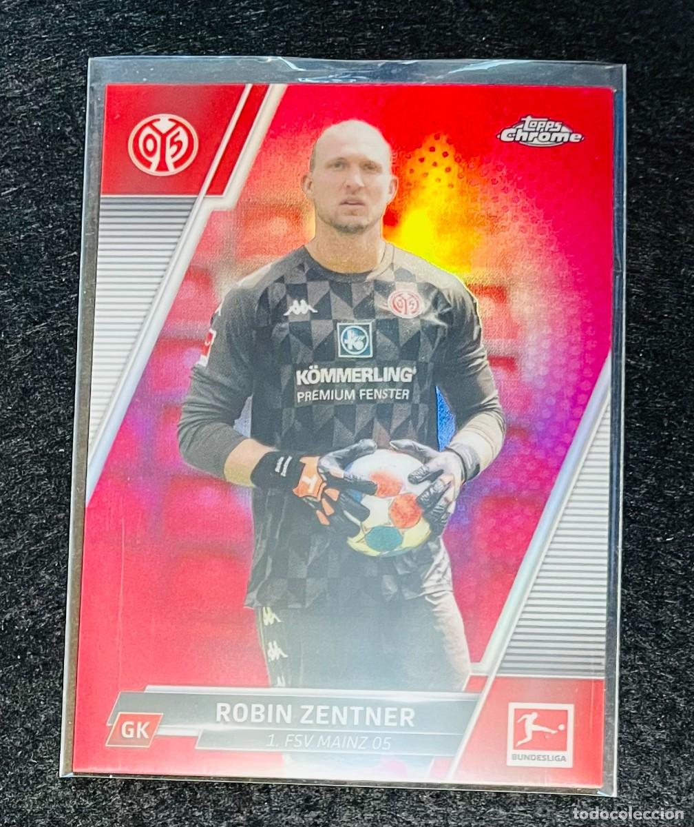 Football Stickers: Robin Zentner topps chrome 21/22 - numerada 034/399