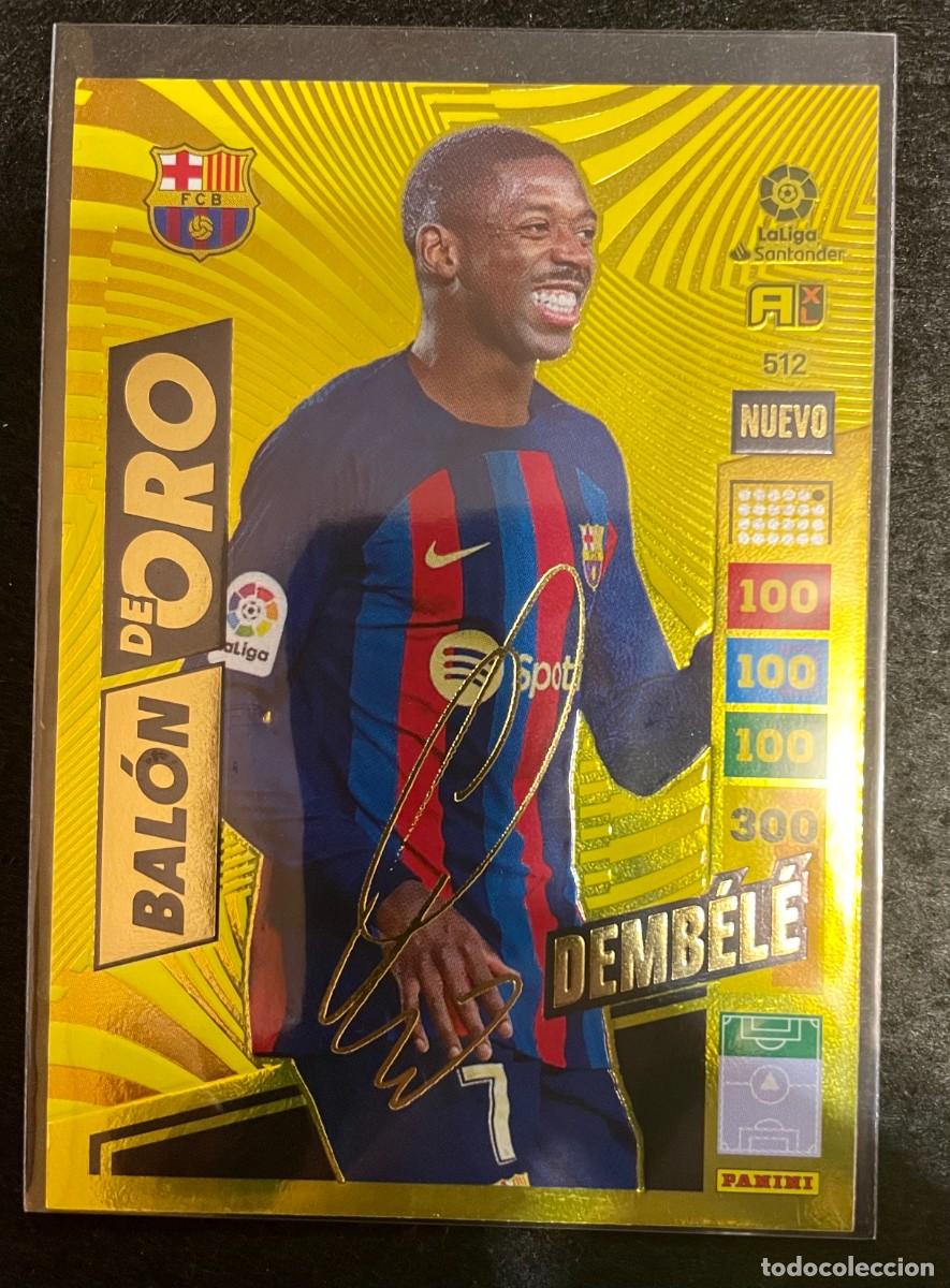 Football Stickers: Dembele Nuevo Bal&oacute;n de Oro Firmado Adrenalyn XL 2022-2023 - Panini