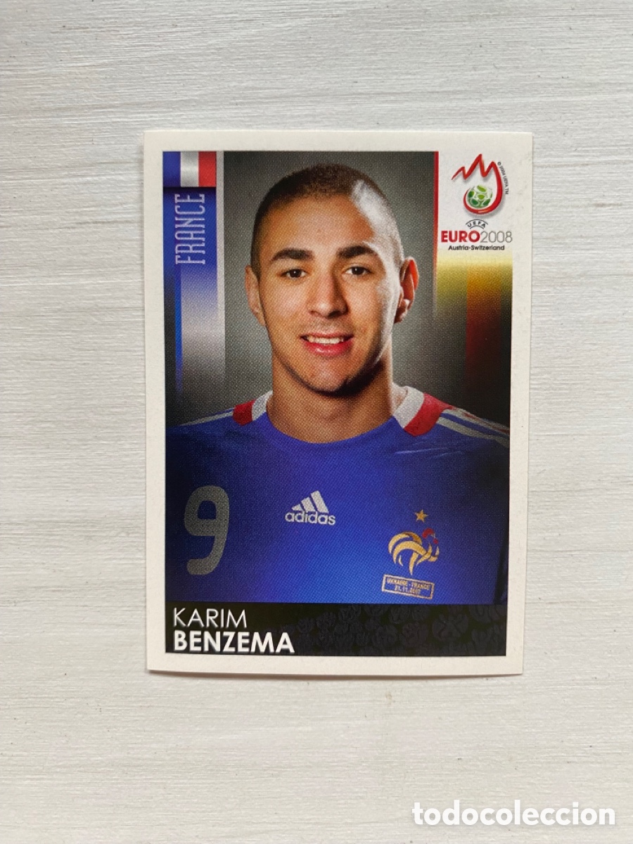 Cromos de F&uacute;tbol: Benzema 354 Francia Panini Euro 2008 Rookie