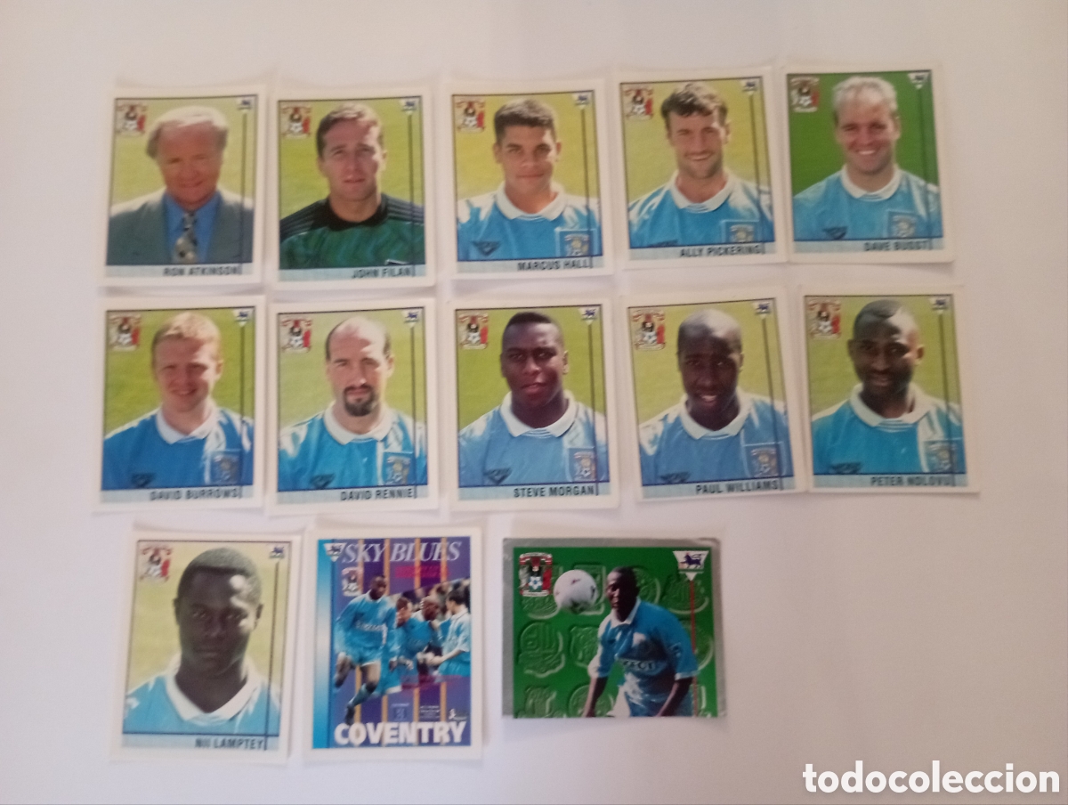 Cromos de f&uacute;tbol: COVENTRY CROMOS PREMIERE LEAGUE TEMPORADA 95 96 MERLIN COLLECTION FUTBOL LIGA INGLESA