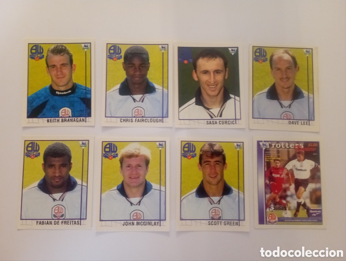Cromos de f&uacute;tbol: BOLTON WANDERERS CROMOS PREMIERE LEAGUE TEMPORADA 95 96 MERLIN COLLECTION FUTBOL LIGA INGLESA