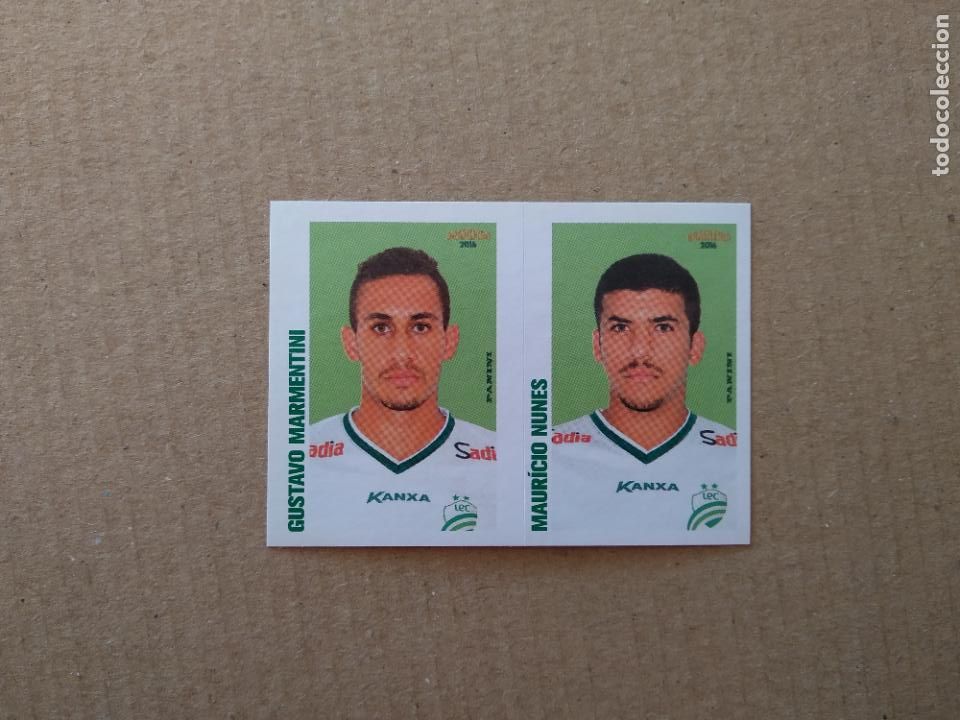 Cromos de F&uacute;tbol: 390 GUSTAVO MARMENTINI MAURICIO NUNES LUVERDENSE CROMO PANINI LIGA BRASIL FUTBOL BRASILEIRO 2016