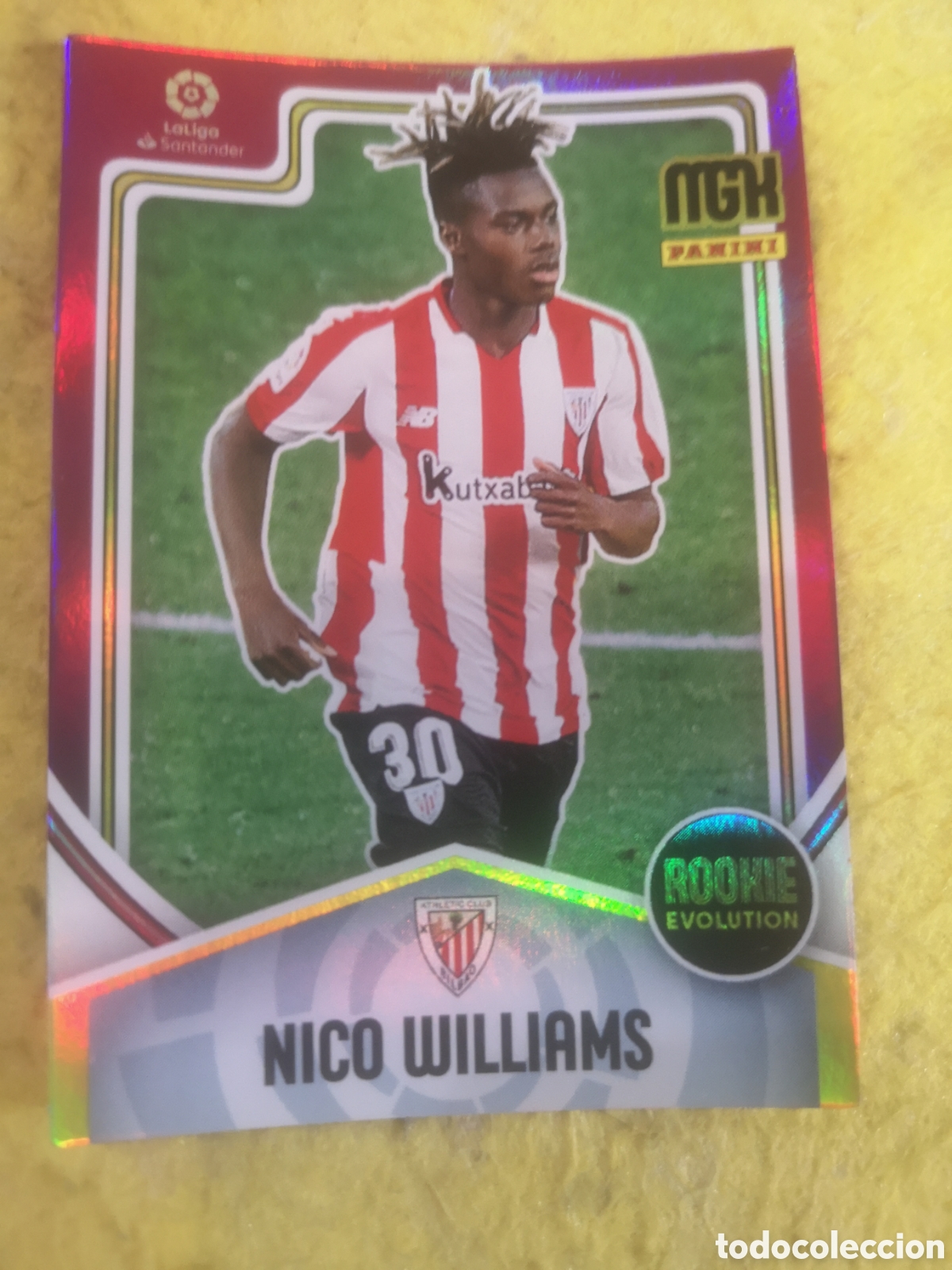 Cromos de f&uacute;tbol: MEGACRACKS 2021 2022 21 22 ROOKIE NICO WILLIAMS ATHLETIC DE BILBAO