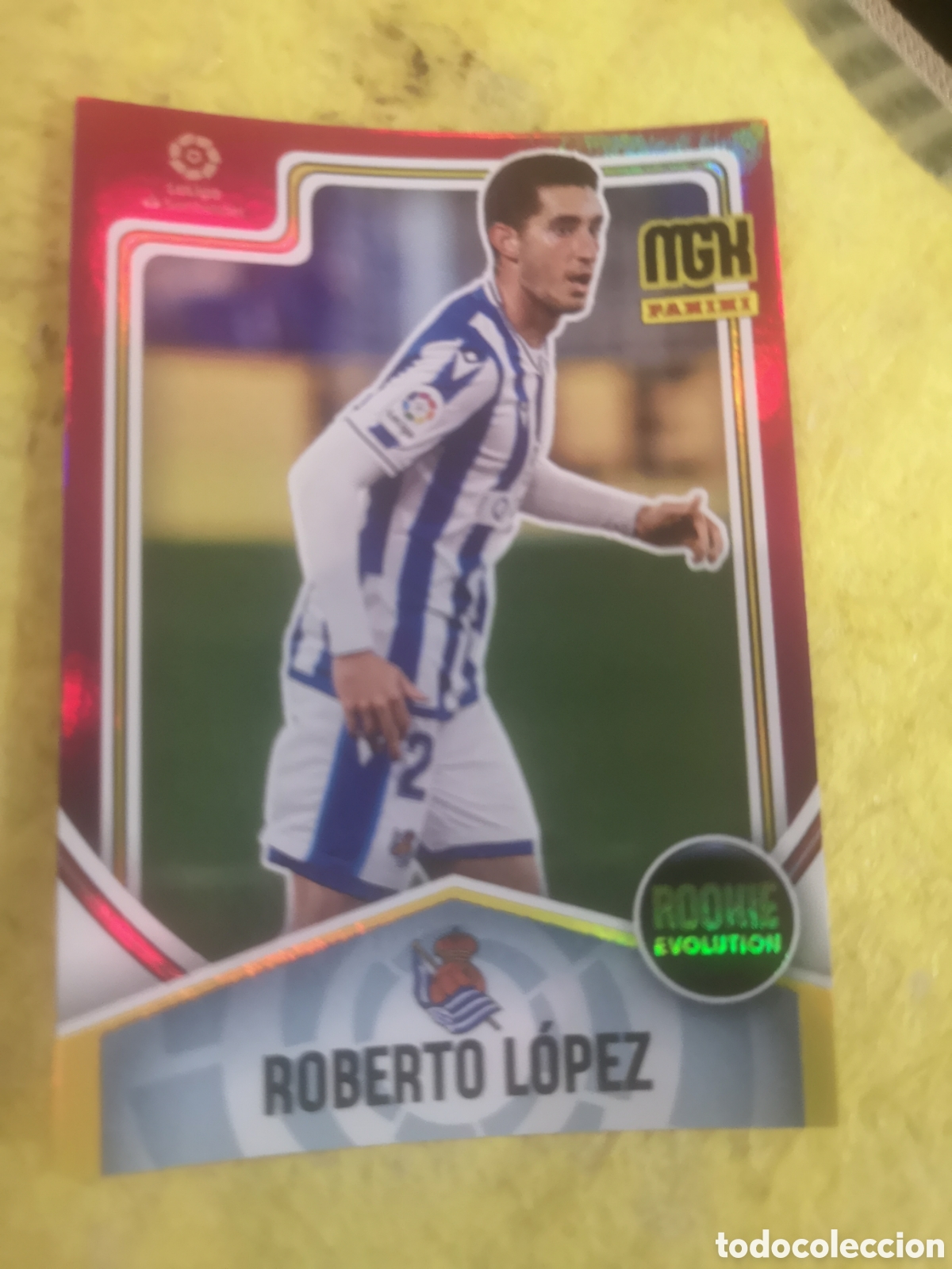 Cromos de f&uacute;tbol: MEGACRACKS 2021 2022 21 22 ROOKIE ROBERTO LOPEZ REAL SOCIEDAD