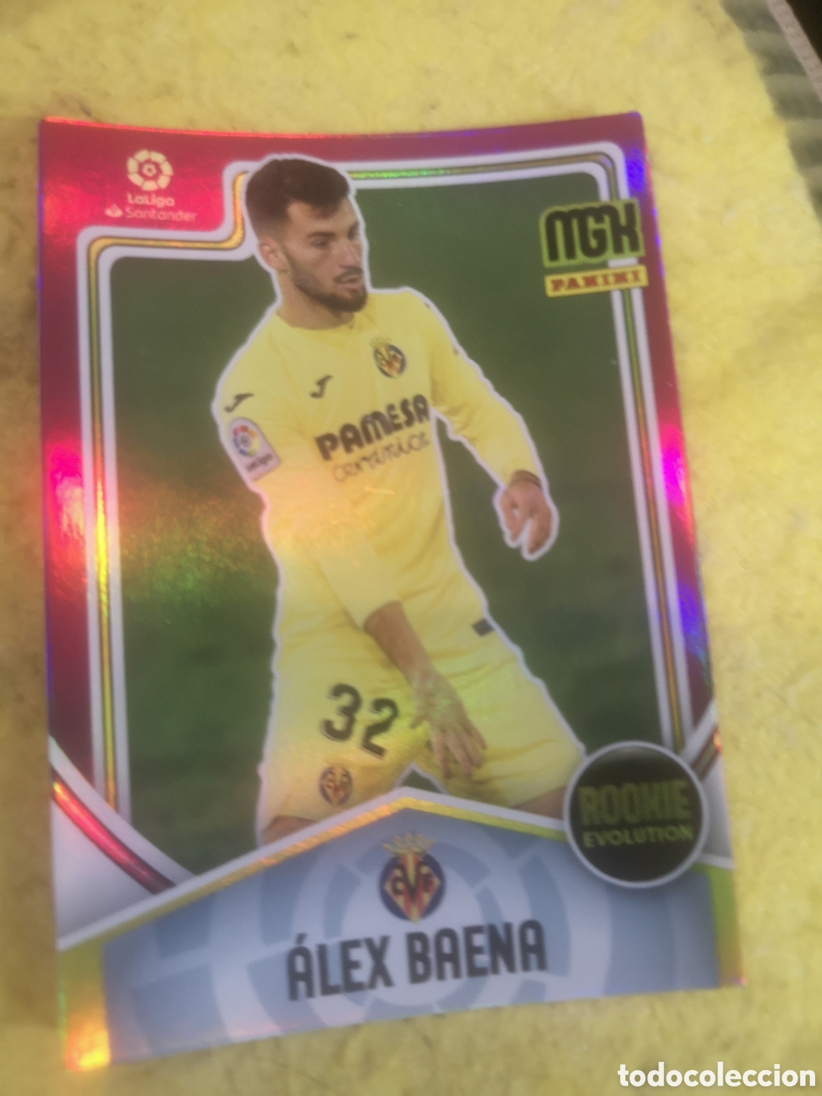 Cromos de f&uacute;tbol: MEGACRACKS 2021 2022 21 22 ROOKIE ALEX BAENA VILLARREAL