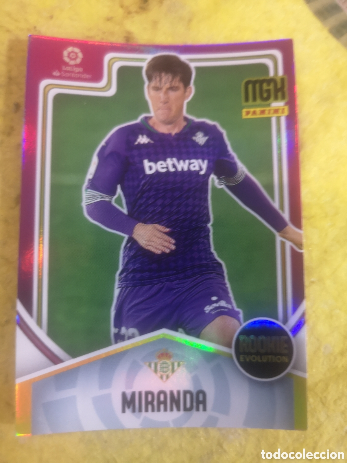 Cromos de f&uacute;tbol: MEGACRACKS 2021 2022 21 22 ROOKIE MIRANDA BETIS