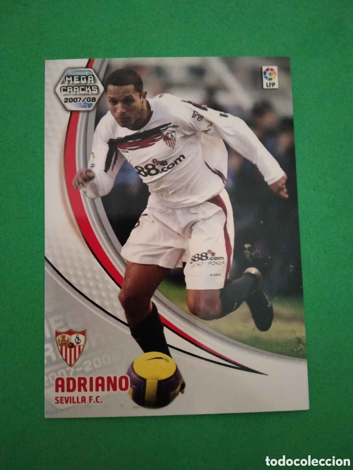 Football Stickers: ADRIANO 284 SEVILLA MEGACRACKS PANINI 2007 2008 07 08 CARD UNIFICO ENVIOS