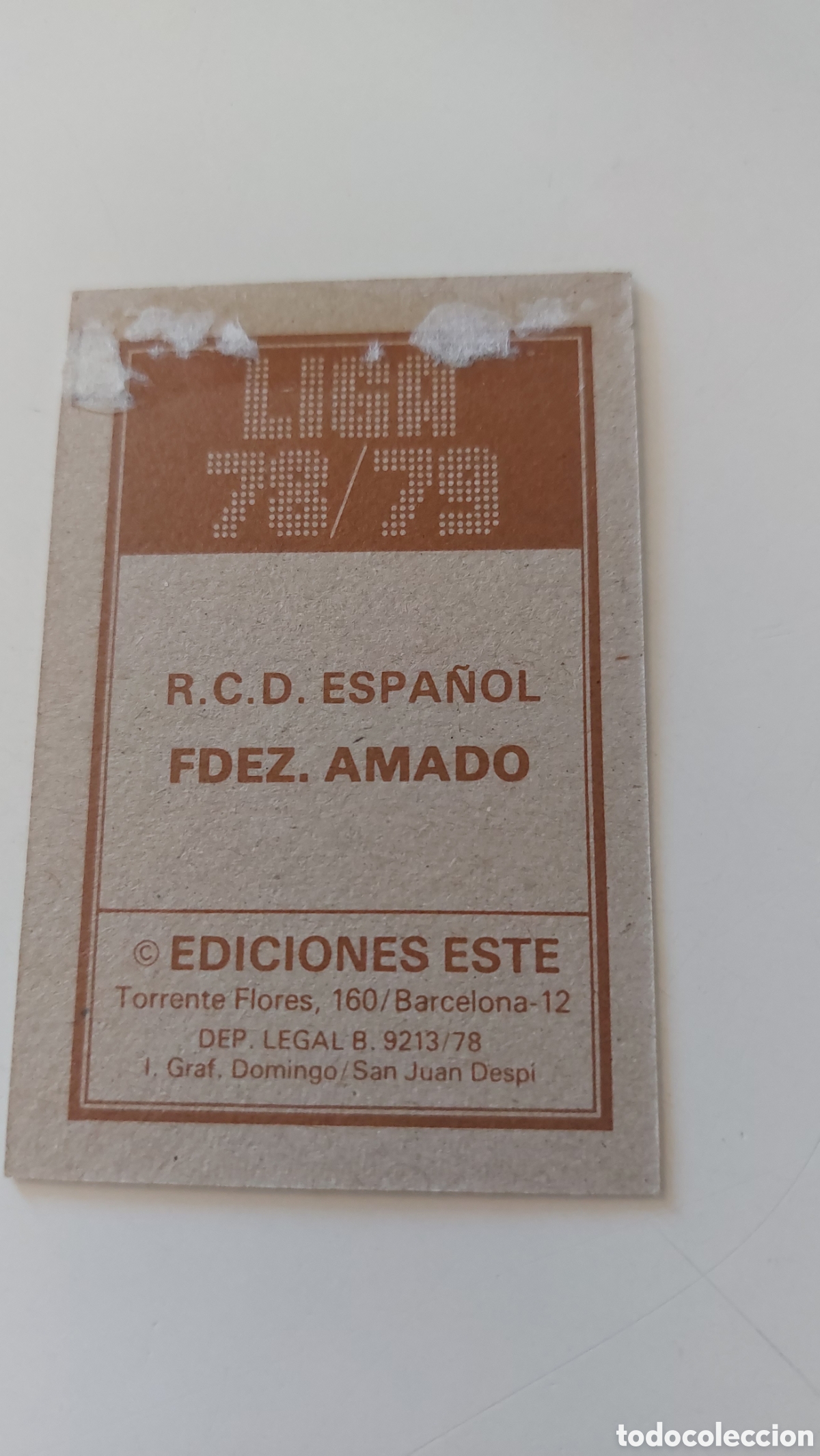 Cromos de f&uacute;tbol: Amado espa&ntilde;ol 78/79 - Foto 2