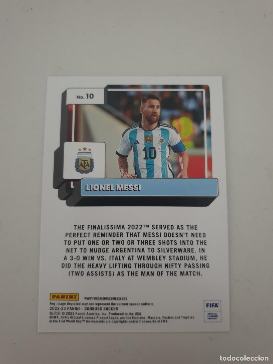 Carte Panini Donruss 2022-23 #10 - Lionel Messi (Argentine) - Non Gradée
