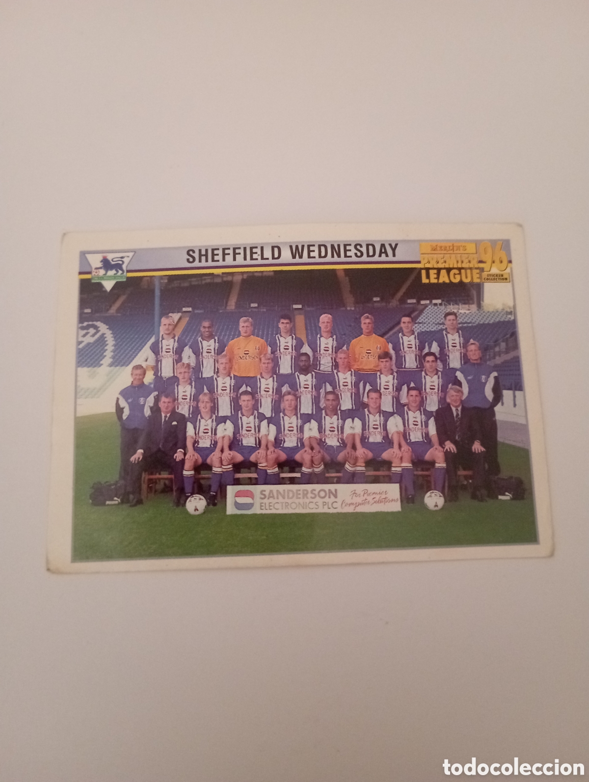 Cromos de F&uacute;tbol: CROMO 326 SHEFFIELD WEDNESDAY PREMIERE LEAGUE TEMPORADA 95 96 MERLIN COLLECTION FUTBOL LIGA INGLESA