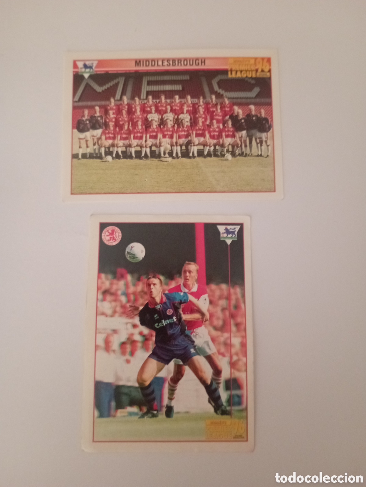 Cromos de Futebol: MIDDLEBROUGH CROMOS 482 Y 502 PREMIERE LEAGUE TEMPORADA 95 96 MERLIN COLLECTION FUTBOL LIGA INGLESA