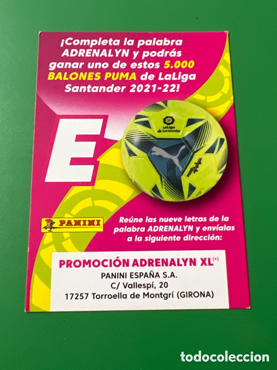Fu&szlig;ball-Sticker: C3492. #LETRA E PROMOCION 2021 2022 ADRENALYN XL LIGA 21 22 PANINI