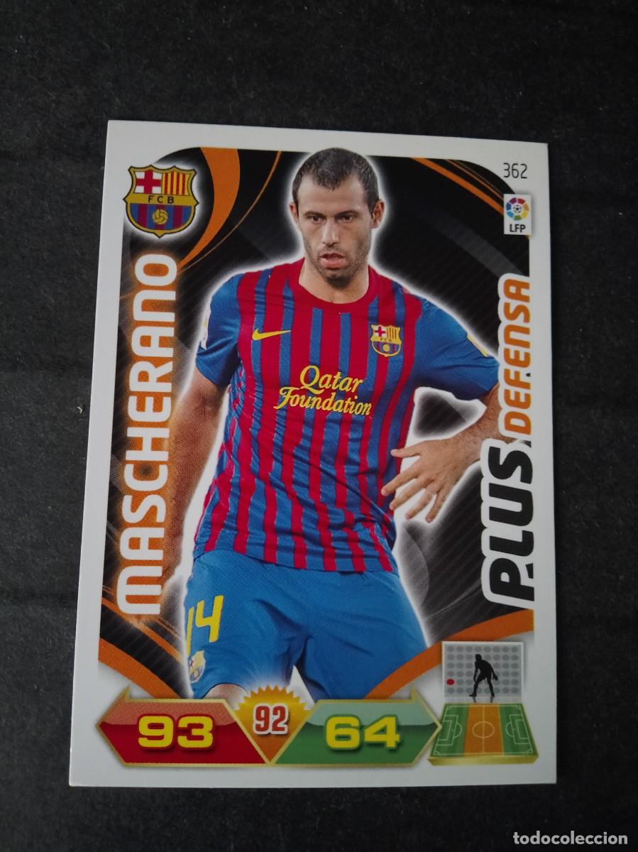 Football Stickers: 362 MASCHERANO PLUS DEFENSA BARCELONA 11 12 ADRENALYN XL 2011 2012 PANINI