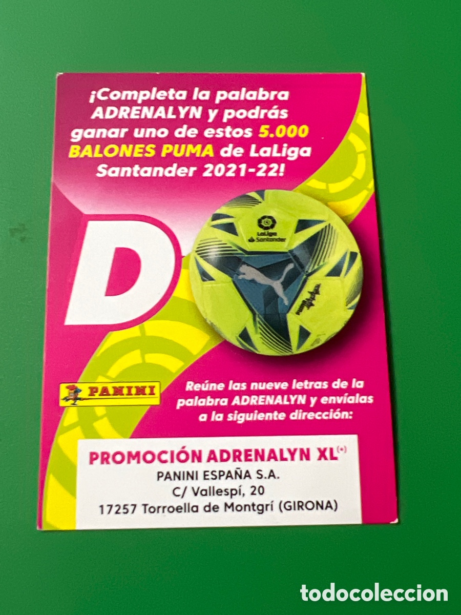 Fu&szlig;ball-Sticker: C3502. #LETRA D PROMOCION 2021 2022 ADRENALYN XL LIGA 21 22 PANINI