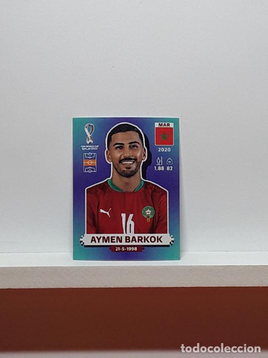 Cartes &agrave; collectionner de Football: MUNDIAL 2022 WORLD CUP QATAR ALBUM PANINI LIGA N MAR12 MAR 12 MOROCCO MARRUECO AYMEN BARKOK