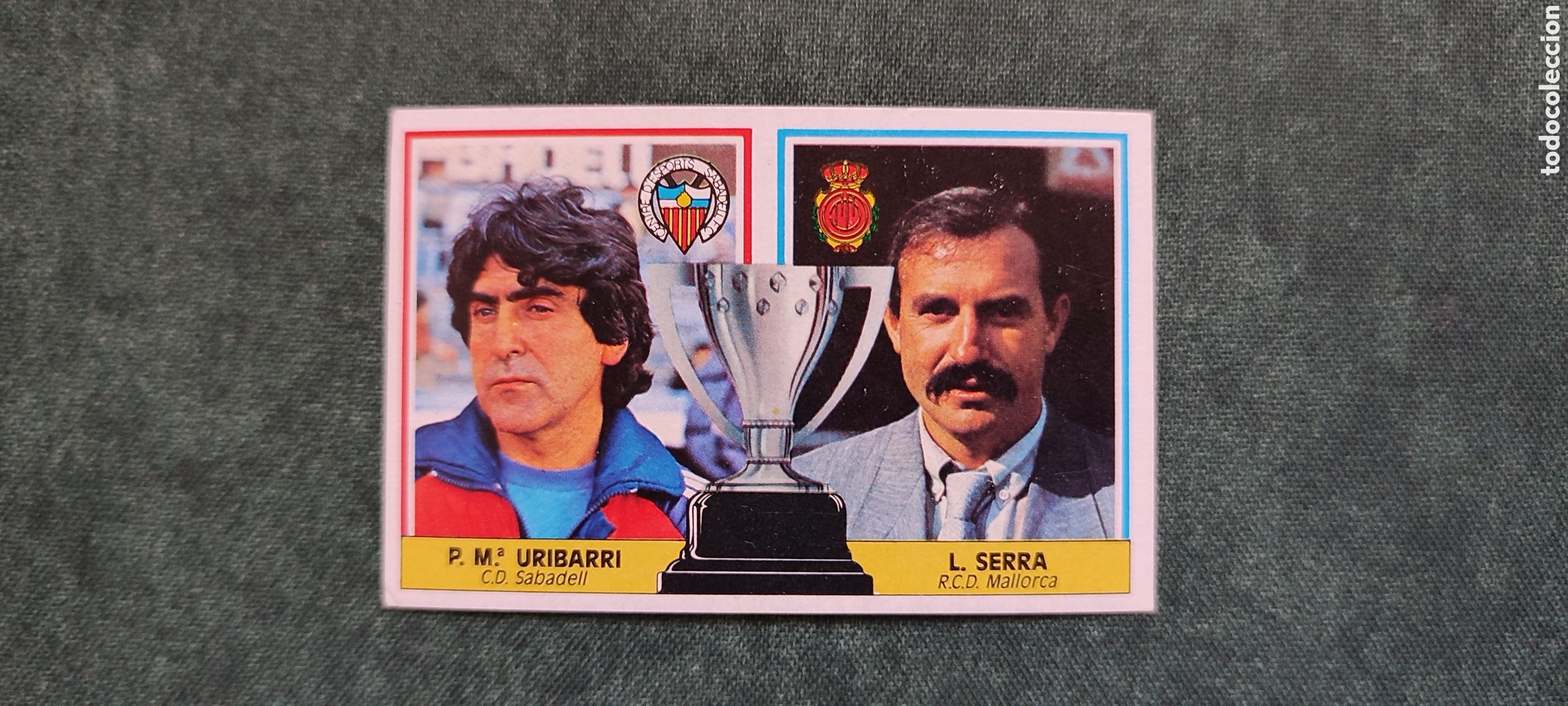 Cromos de Futebol: ENTRENADORES SERRA/ URIBARRI LIGA ESTE 86 87